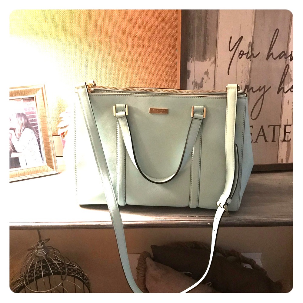 Kate Spade Loden Light Blue Crossbody Satchel